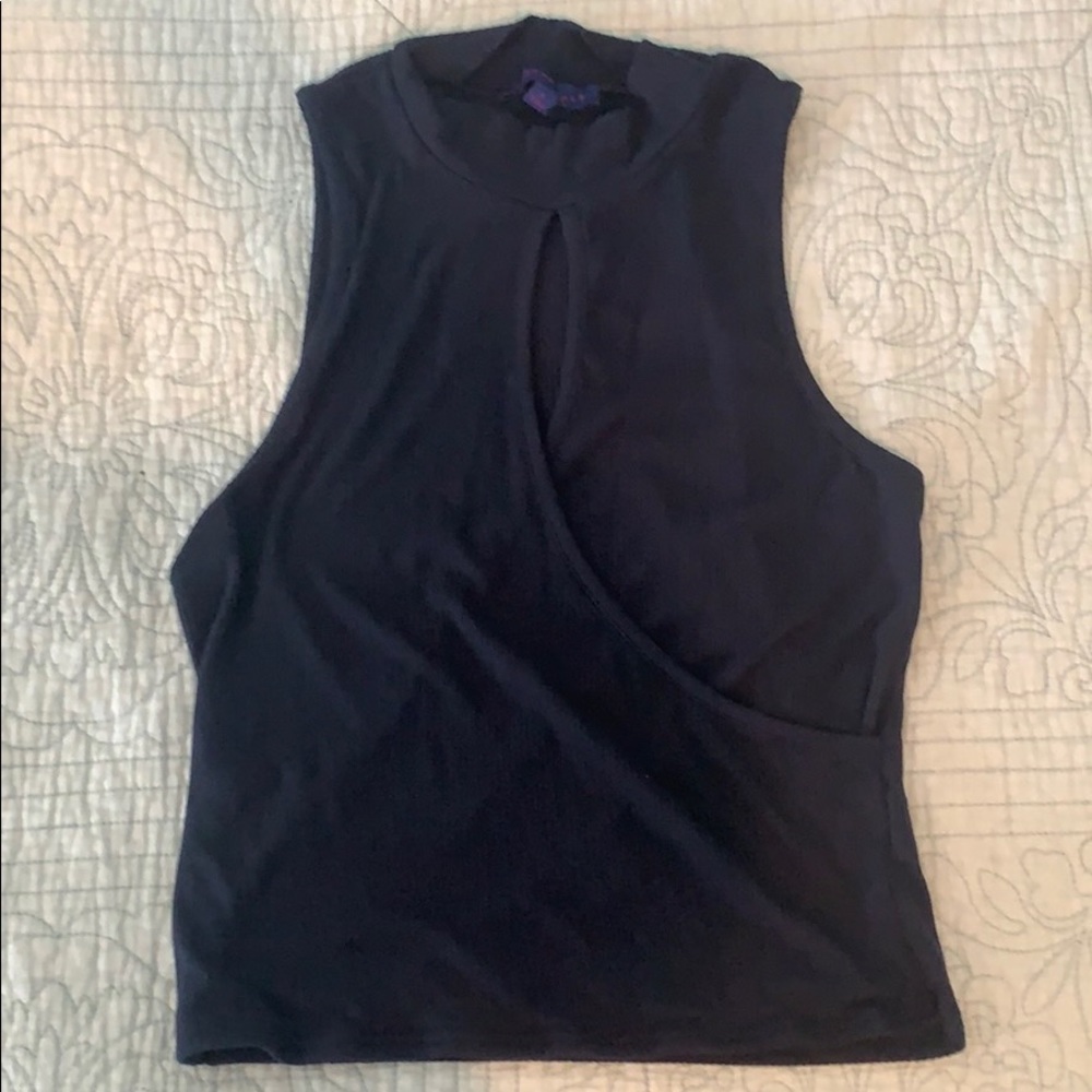 tank top with space in center of chest